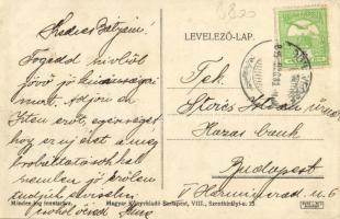 1915 Boldog új évet / New Year greeting, WWI Hungarian military greeting card s: Weiss Antal