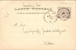 1899 Four Seasons, Summer. Art Nouveau litho postard s: Alfons Mucha