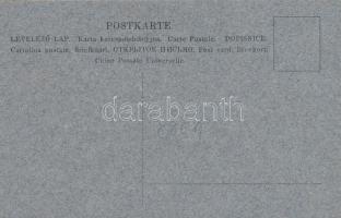 Humoros autós művészlap / Automobile, humouros art postcard