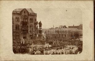 Pécs, Zsolnay Vilmos szobrának avatása, photo (fl)