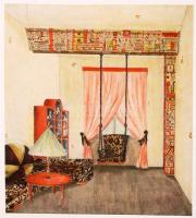 Farbige Raumkunst. Vierte Volge. 100 Entwürfe moderner Künstler. Stuttgart, Verlag Julius Hoffmann. ...