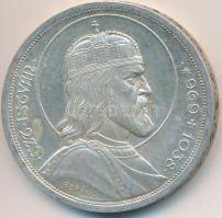 1938. 5P Ag "Szent István" T:2  Adamo P8.1
