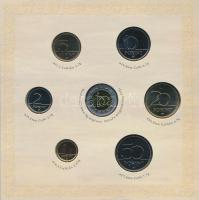 2008. 1Ft-100Ft 7klf db + Mátyás denár Ag fantáziaverete "Reneszánsz emlékév" dísztokos sz...