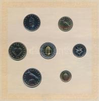 2008. 1Ft-100Ft 7klf db + Mátyás denár Ag fantáziaverete "Reneszánsz emlékév" dísztokos sz...