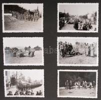 1940 Az erdélyi bevonulás képekben. Házilag összeállított fotóalbum 188 db érdekes fotóval a bevonuló magyar csapatokról. Városok, haditechnika /  1940 Photo chronicle of the entry of Hungarian troops to Transylvania. 188 photos in album
