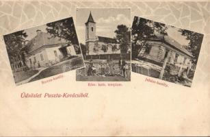 Pusztakovácsi, Barcza kastély, Római katolikus templom, Juhász kastély