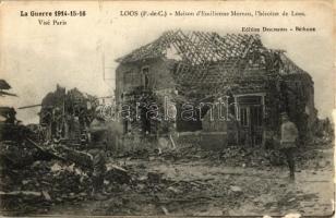 Loos, Le Grande Guerre / WWI destroyed buildings after the bombings - 7 old postcards