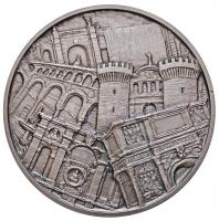 Olaszország DN "Campania régió - Az elnök" ezüstözött, zománcozott fém emlékplakett díszto...