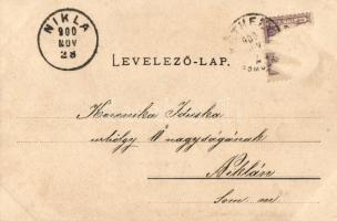 Keszthely, "Megy a gőzös." vonat, Mérei Ignácz kiadása (Rb)