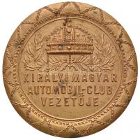 ~1930. "Királyi Magyar Automobil-Club Vezetője" aranyozott fém jelvény "BERÁN N. BPEST" gyártói jelzéssel, "Szekeres János 256." gravírozással (46mm) T:2 Hungary ~1930. "Leader of the Hungarian Royal Automobile-Club" gilt metal badge with makers mark "BERÁN N. BPEST" and engraving "Szekeres János 256." (46mm) C:XF