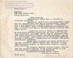 1939 A Magyar Izraelita Pártfogó Iroda levele Löwy Samu titkár részére az év során induló különféle szakmai kurzusokról /  1939 A letter of the Jewish Assistance Committee in Hungary, sent to secretary Samu Löwy concerning the various technical courses during the year
