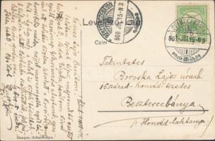 Selmecbánya, Banska Stiavnica; Bányászati és erdészeti főiskolai igazgatósági épület, árusok; Joerge...