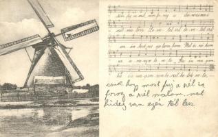 Kiskundorozsma, Szélmalom, kotta; Váradi Márton kiadása