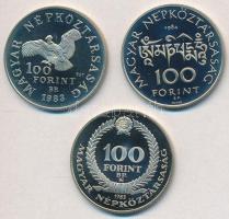 1983. 100Ft alpakka "Czóbel Béla" + 1983. 100Ft alpakka "Simon Bolivár" + 1984. ...
