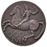 Beck Ötvös Fülöp (1873-1945) 1915. "Ezer Éve küzd a magyar" jelzett Ag emlékérem (16.68g/0.900/32mm) T:2 Hungary 1915. "A Thousand Years of Struggle" hallmarked Ag commemorative medallion. Sign: Fülöp Beck Ötvös (16.68g/0.900/32mm) C:XF HP 901.