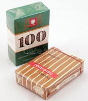2 db bontatlan csomagolású cigaretta(100 mentolos gyártmánykülönlegesség, Románc)