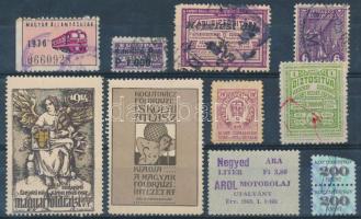 10 db klf levélzáró és segélybélyeg