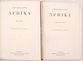 Cholnoky Jenő: Afrika. I-II. kötet. 102 képmelléklettel és 4 térképpel. Bp., é.n., Lampel. Díszes ar...