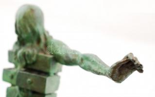 Salvador Dali után Ruchos: Anthropomorphic Cabinet. Nagy szériás bronz szobor márvány talapzaton, je...