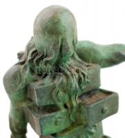 Salvador Dali után Ruchos: Anthropomorphic Cabinet. Nagy szériás bronz szobor márvány talapzaton, je...