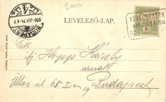 Kovácspatak, Fürdőtelep, vasútvonal menti villák; kiadó Stromf Ignácz / villas by the railroad track