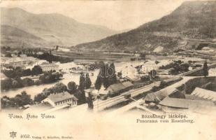 Rózsahegy, Ruzomberok; Látkép vasúttal, C. Schröter kiadása / view with railroad track (fl)
