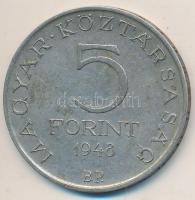 1948. 5Ft Ag "Petőfi" T:2,2-