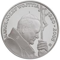 2005. II. János Pál 1978-2005 / Karol Józef Wojtyla 1920-2005" jelzett Ag emlékérem (42mm) T:PP