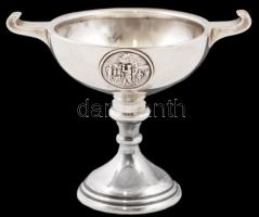 1931 ezüst (Ag.) bajnoki mini kupa (női golf), jelzett, mesterjeggyel (J.F), Tientsin Golf Club felirattal, m:7 cm nettó:67 g