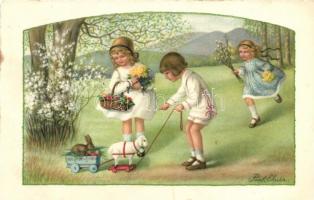 Húsvét / Easter; August Röckl Vienne, Nr. 2465 s: Pauli Ebner