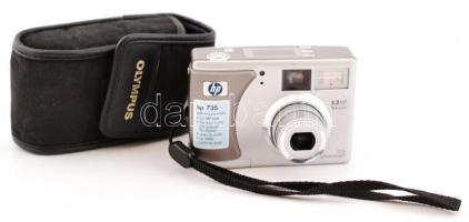 HP 735 3,2 MP 15x zoom digitális fényképezőgép működőképes, jó állapotban, tokban
