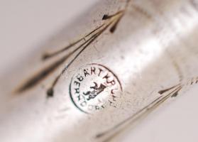 Berndorf húsvilla párban, jelzett, alpakka, h:21 cm (2×)