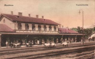 Munkács, Vasútállomás, Eisenbahnstation / railway station