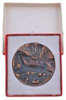 ~1970. "Magyar Néphadsereg Kiskunfélegyháza 4127" fém plakett eredeti dísztokban (78mm) T:...