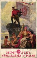 1920 VII. Slet Vsesokolsky v Praze, Vydala Ceska Obec Sokolska / Sokol meeting in Prague s: Fr. Zenísek (b)