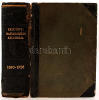 Kristóffy József: Magyarország kálváriája. Az összeomlás útja. Politikai emlékek 1890-1926. Bp., 1927, Wodianer F. és Fiai Grafikai Intézet és Kiadóvállalat Rt. Kiadói félbőr kötés, gerincnél szakadt, belső borítólap kijár, kopottas állapotban.