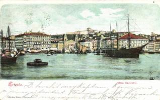 Trieste, Riva Carciotti / port, ships (EB)