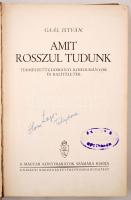 Gaál István: Amit rosszul tudunk. Természettudományi koholmányok és balítéletek. Bp., [1935], Király...