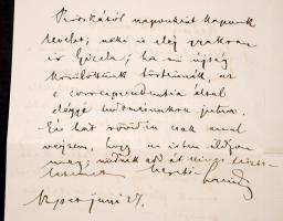 1893 Arany János hagyatéka egy része: bankban tartott pénzkövetelése és értékpapírjainak szétosztásá...