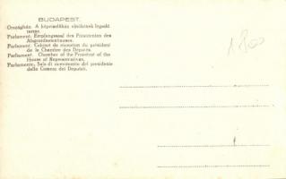 Budapest V. Országház, képviselőház elnökének fogadóterme, belső