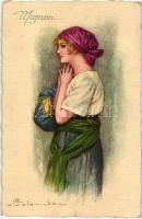 Mignon; Italian art postcard, 689-4 s: Colombo (EK)