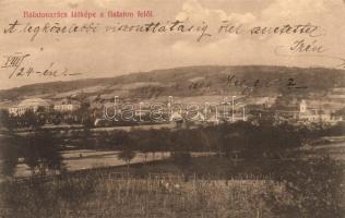 Balatonarács, látkép a Balaton felől (fa)