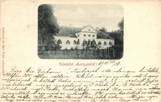 Váchartyán, Rudnay-kastély; kiadja Holleurer és Okos budai műterme (ázott / wet damage)