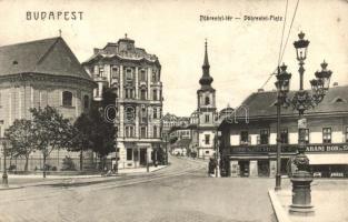 Budapest I. Döbrentei tér, gyógyszertár, Killer Ignácz üzlete, Tabáni bor és sör csarnok (EK)