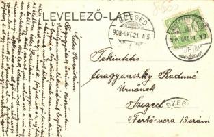 Nagyszentmiklós, Sannicolau Mare; Sas utca / Street, floral (EB)