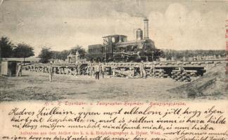 1898 K.u.K. Eisenbahn und Telegraphen Regiment, Belastungsprobe / WWI K.u.K. Railway and telegraph regiment, Stress Test (EK)