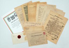 cca 1941-1992 Katonai ügyintézéssel kapcsolatos iratok(előléptetési javaslat, nyilatkozat demokratik...