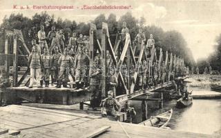K.u.K. Eisenbahnregiment, Eisenbahnbrückenbau / WWI K.u.K. railway regiment, railway bridge construction (Rb)