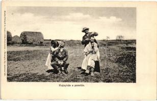 Hortobágy, hajnyírás a pusztán, kiadja Telegdi K. Lajos utóda