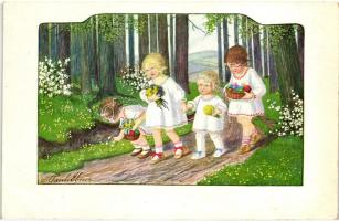 Easter, Children, August Rökl, Nr. 1476. s: Pauli Ebner